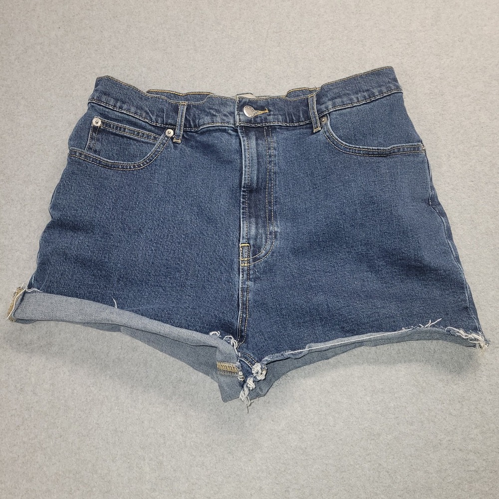 Everlane Shorts The‎ Way-High Jean Denim Short Rolled Unrolled Dark Wash Size 31